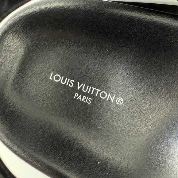 Louis Vuitton Pool Pillow Strap Sandals Blue Designer Rare Leather US 8.5 39 - Picture 5 of 15